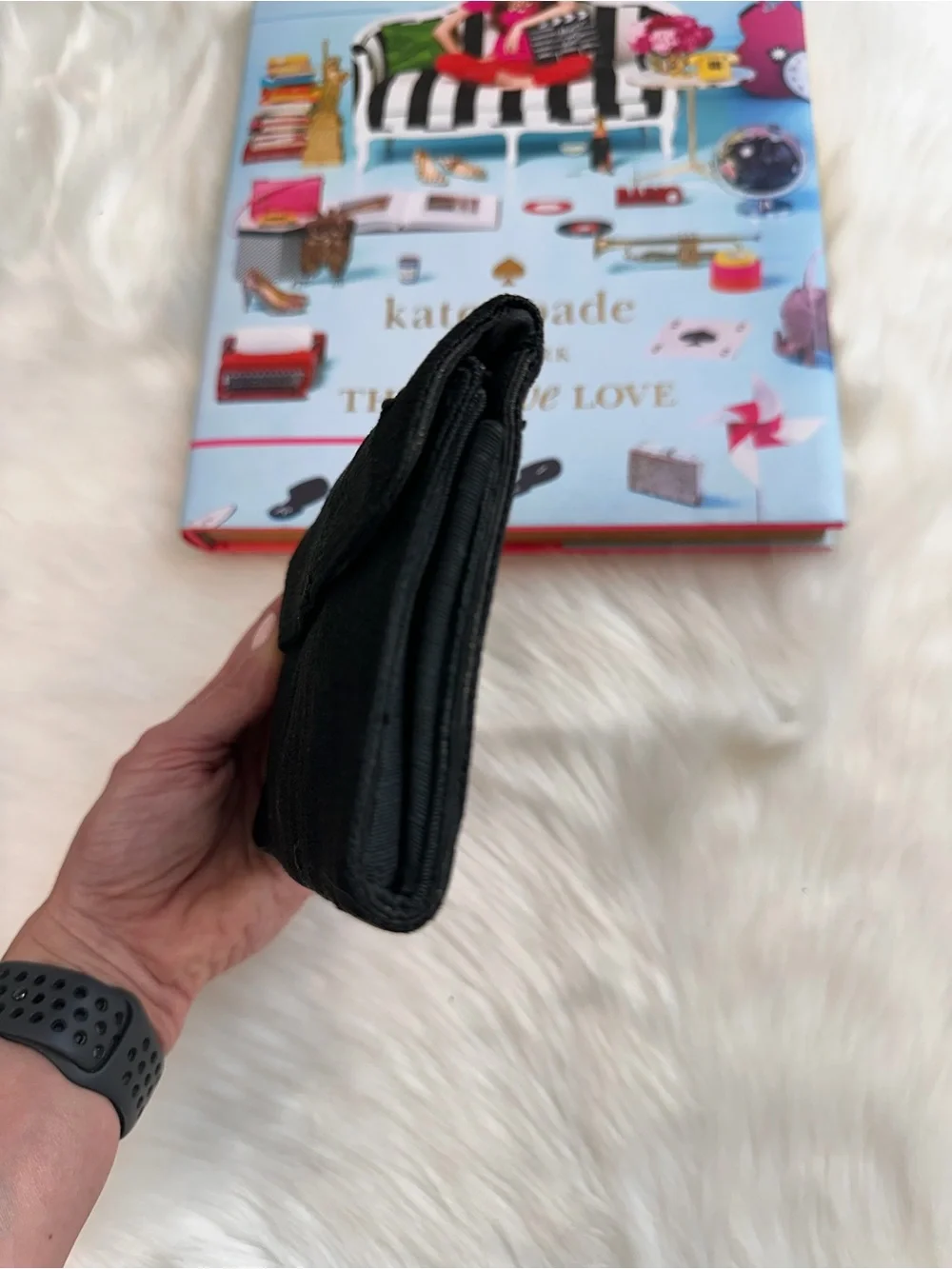 Givenchy Vintage Black Textured Fabric Clutch Wristlet
